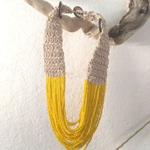 Bold Yellow Necklace